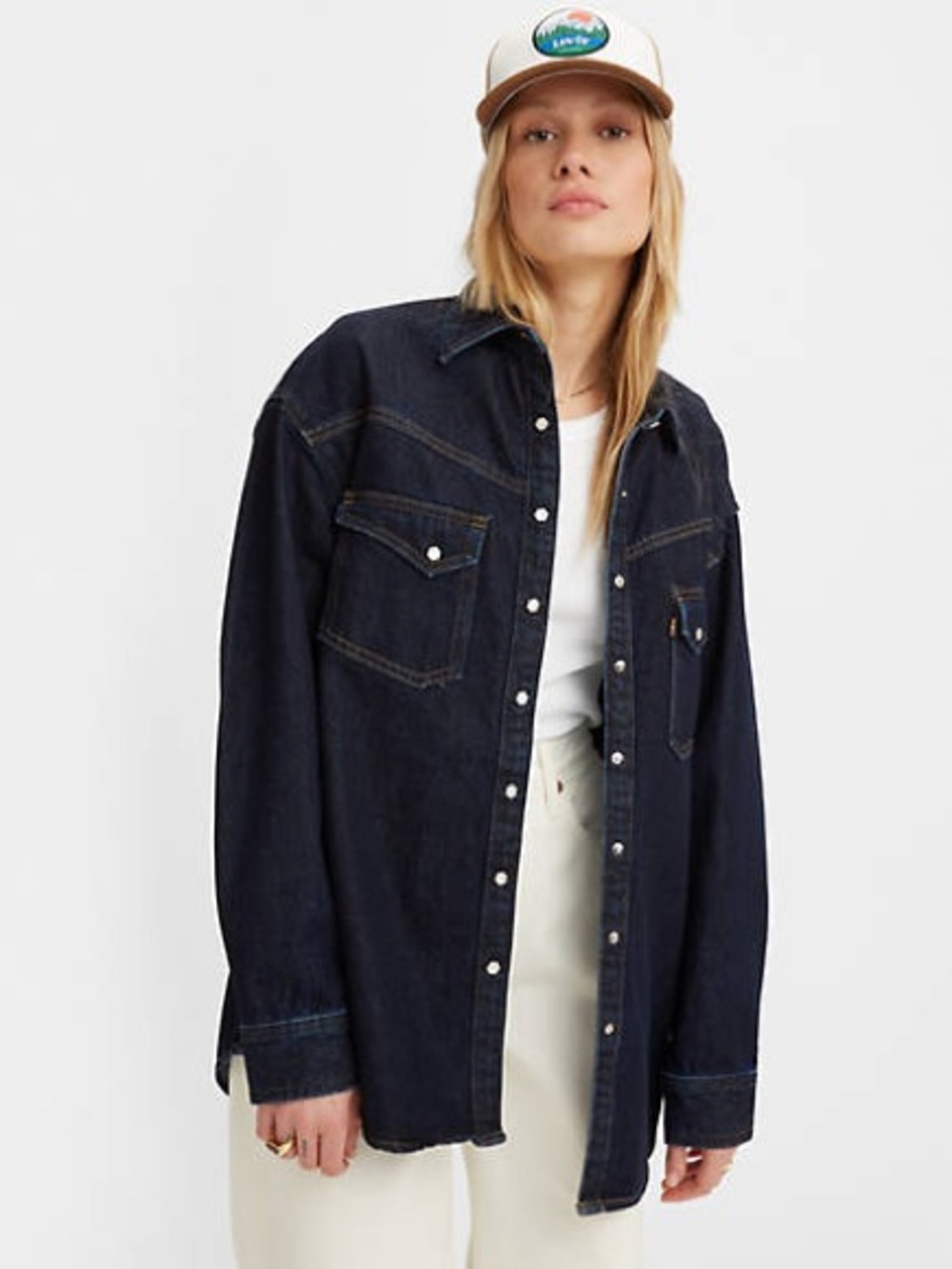 Levi's Dark Blue Dorsey XL Western Shirt